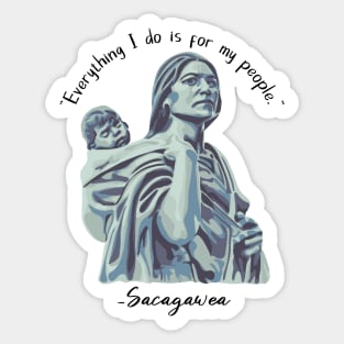 Sacagawea Portrait Sticker